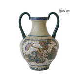  Bình 2 quai (Amphora) họa tiết Rồng Phượng 