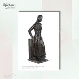  Set Postcard 4 cái by NhãLam Art Tác phẩm điêu khắc, Évariste Jonchére, Vũ Cao Đàm, thời kỳ Đông Dương 