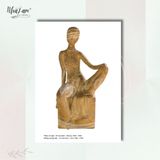  Set Postcard 4 cái by NhãLam Art Tác phẩm điêu khắc, Évariste Jonchére, Vũ Cao Đàm, thời kỳ Đông Dương 