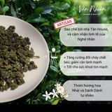  Trà Thanh Xuân (ướp hoa Nhài và Dành Dành) - Ô long Nghệ nhân, Sơn La - Vân Nhiên, Hộp thiếc 100 gr 