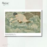  Set Postcard 4 cái by NhãLam Art Top hoạ sỹ tranh lụa, thời kỳ Đông Dương 