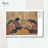  Set Postcard 4 cái by NhãLam Art Top hoạ sỹ tranh lụa, thời kỳ Đông Dương 