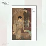  Set Postcard 4 cái by NhãLam Art Top hoạ sỹ tranh lụa, thời kỳ Đông Dương 
