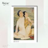  Set Postcard 4 cái by NhãLam Art Top hoạ sỹ tranh lụa, thời kỳ Đông Dương 