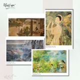  Set Postcard 4 cái by NhãLam Art Tác phẩm nổi bật, Lê Phổ, Mai Thứ, thời kỳ Đông Dương 
