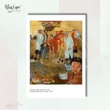  Set Postcard by NhãLam Art Tranh sơn mài, Nguyễn Gia Trí - Alix Aymé, thời kỳ Đông Dương 