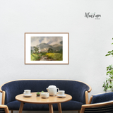  Tranh Màu nước Mùa hoa xoan - họa sĩ Hồ Hưng 