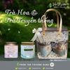 Combo Trà Hoa & Trà Truyền thống, trà Nghệ nhân thượng hạng - Hộp mica, 2 hộp thiếc 60gr 