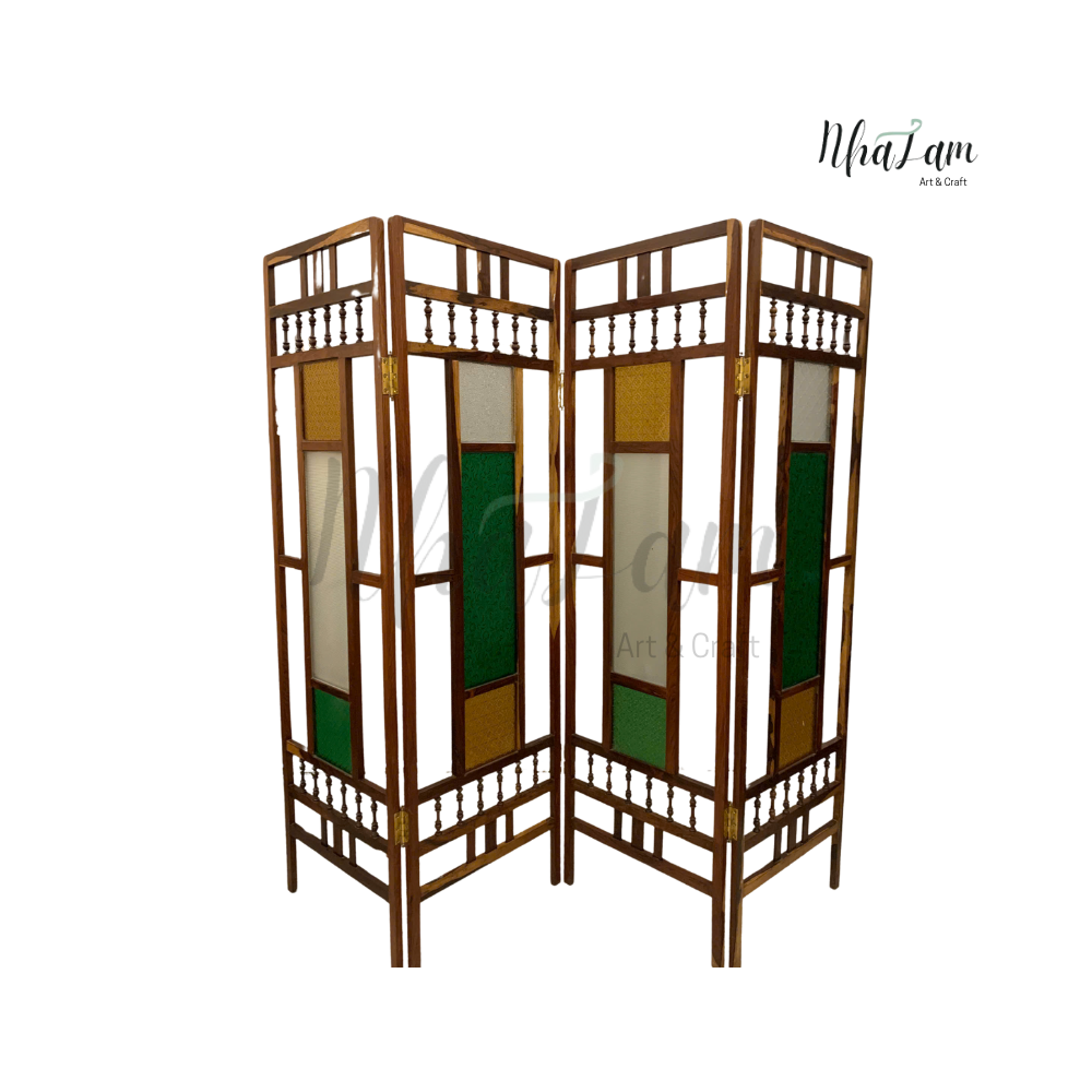  Bức bình phong gỗ cẩm lai kiểu Indochine 