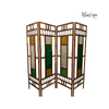  Bức bình phong gỗ cẩm lai kiểu Indochine 