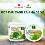  Bột đậu xanh rau má nguyên chất Sadu, siêu mịn, cung cấp chất xơ, hộp 250g 