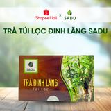  Trà đinh lăng túi lọc sadu - phù hợp cho người hoa mắt, chóng mặt, 1 Hộp (150g) 