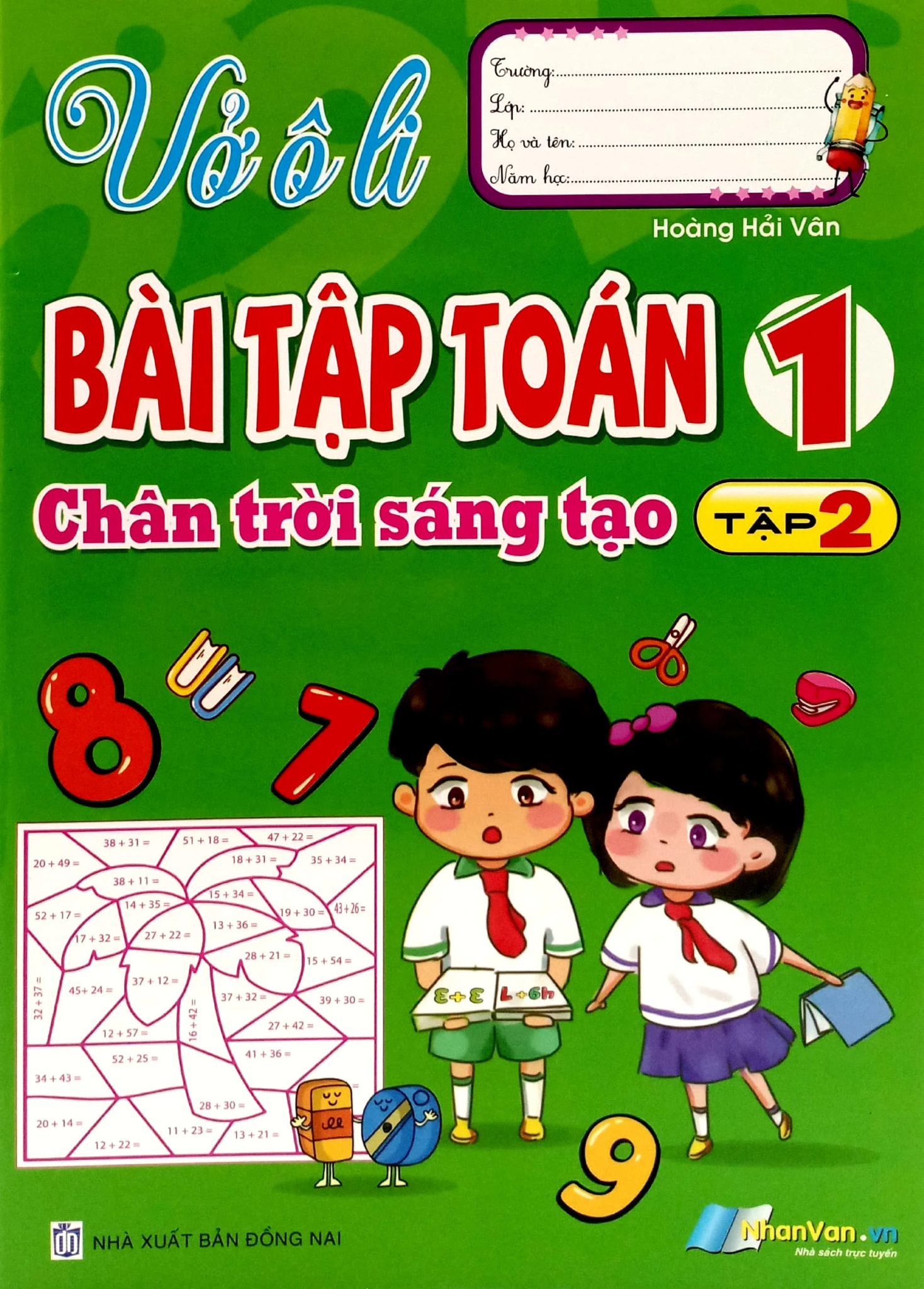  Vở Ô Li Bài Tập Toán 1 - Tập 2 (Chân Trời Sáng Tạo) 