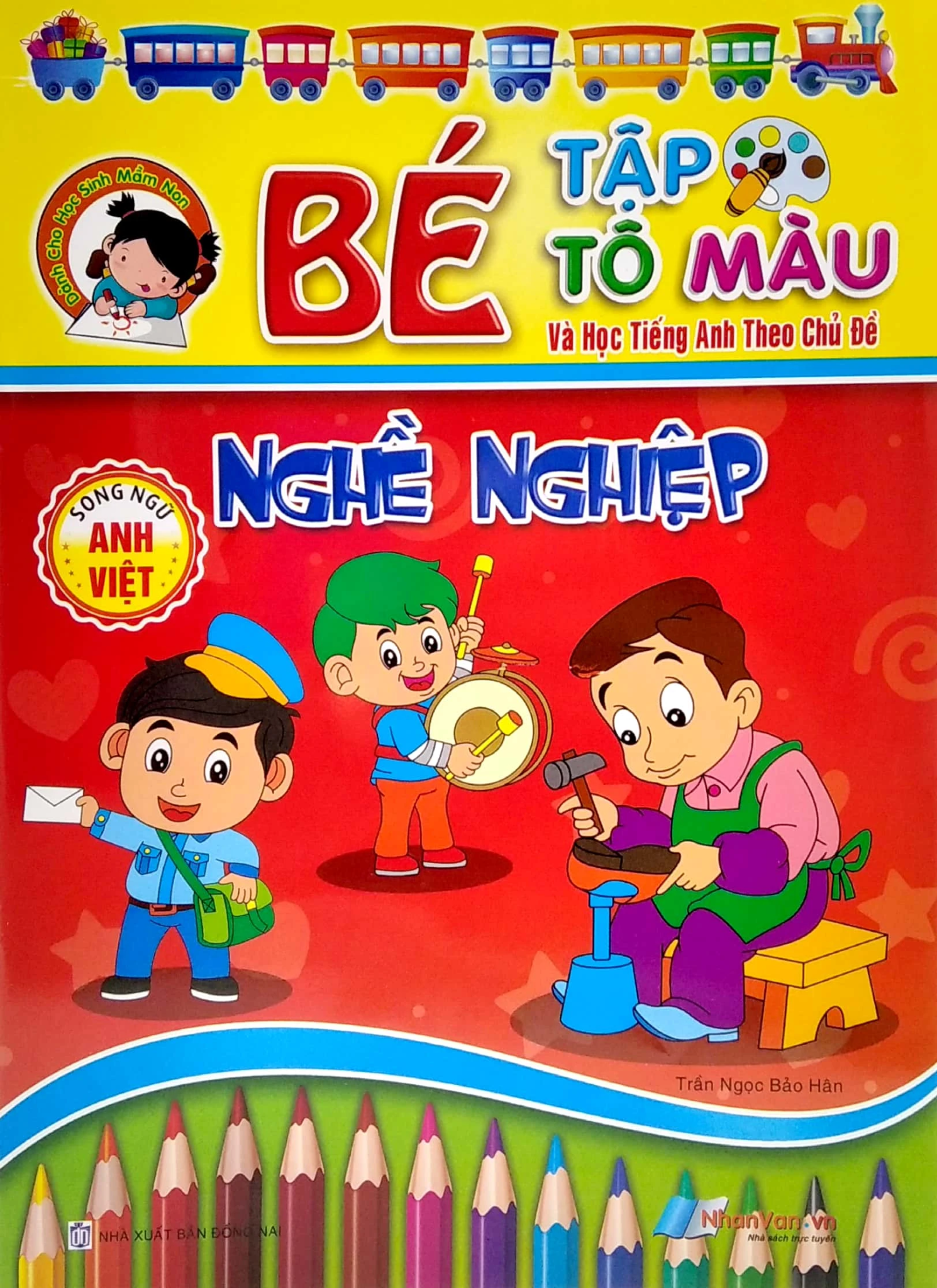  Bé tập tô màu - Nghề nghiệp 