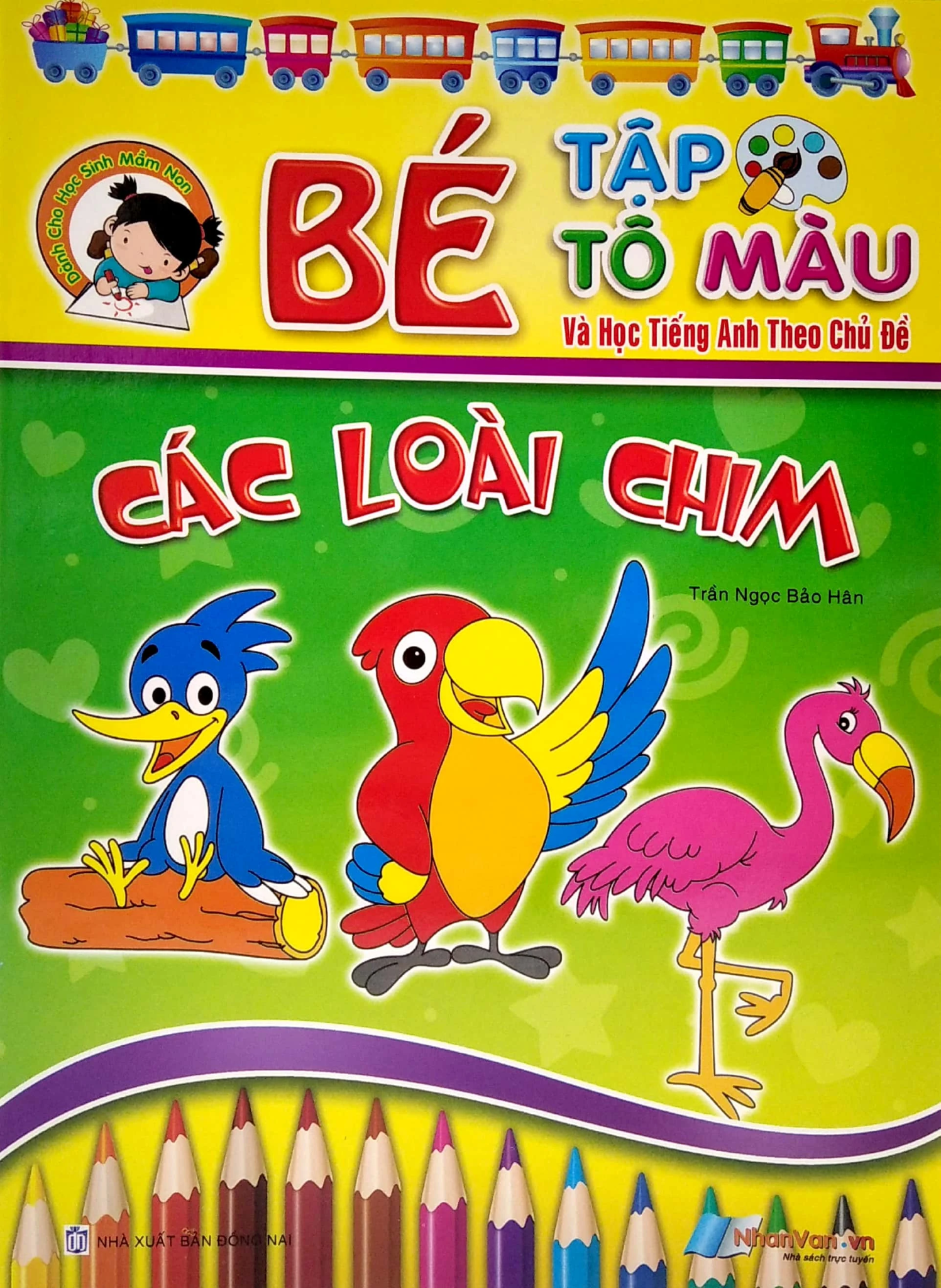  Bé tập tô màu - Các loại chim 