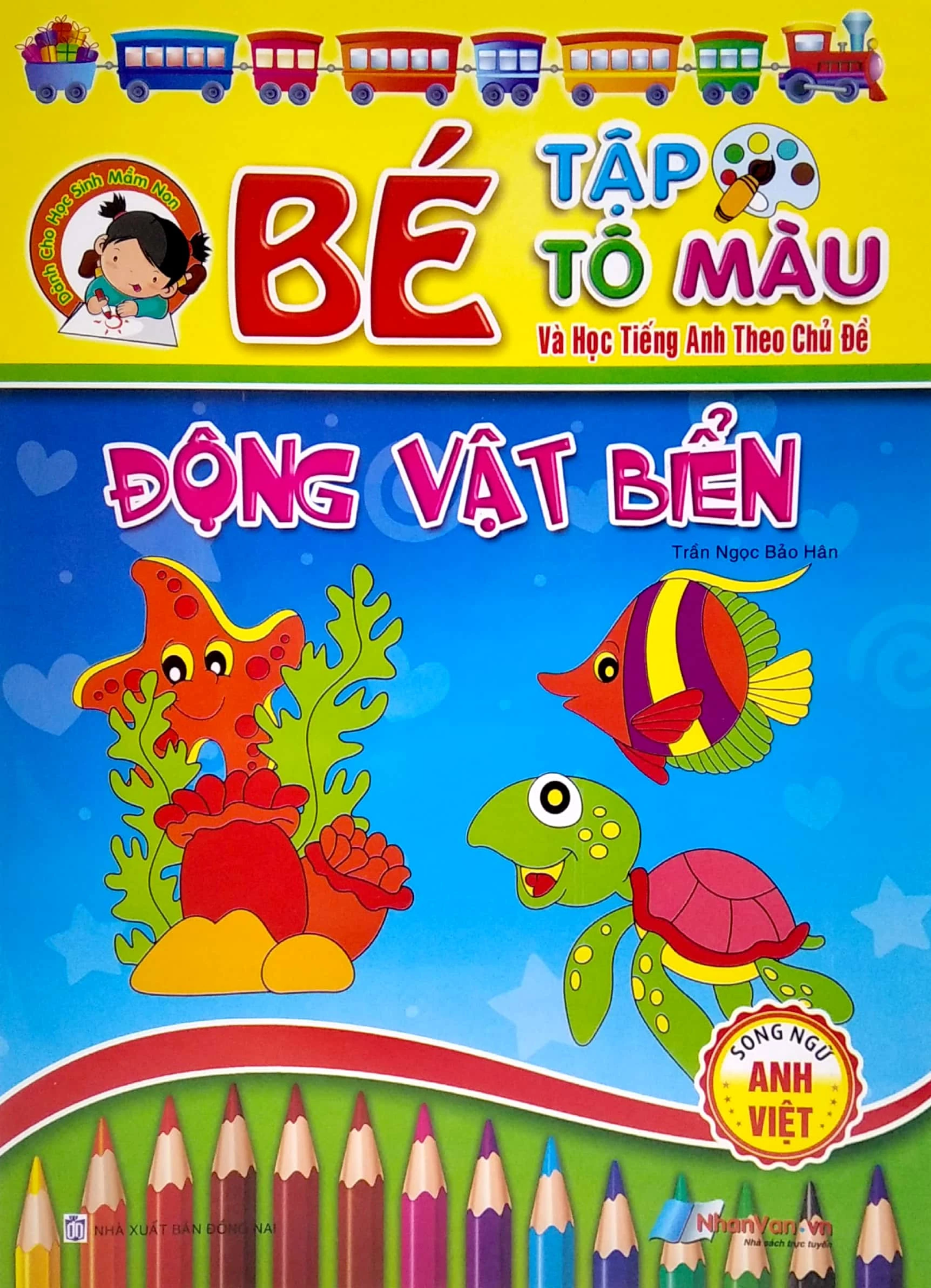  Bé tập tô màu - Động vật biển 