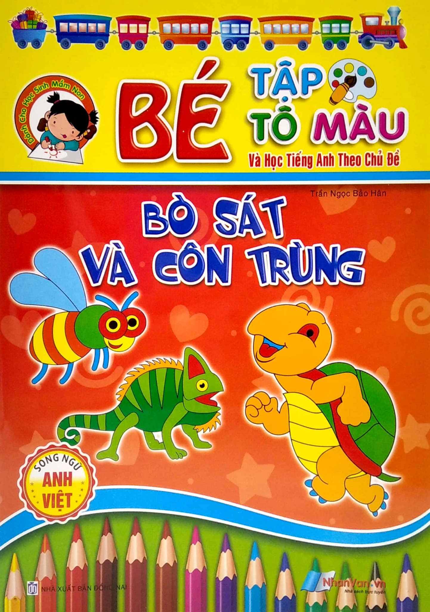  Bé tập tô màu - Bò sát và côn trùng 