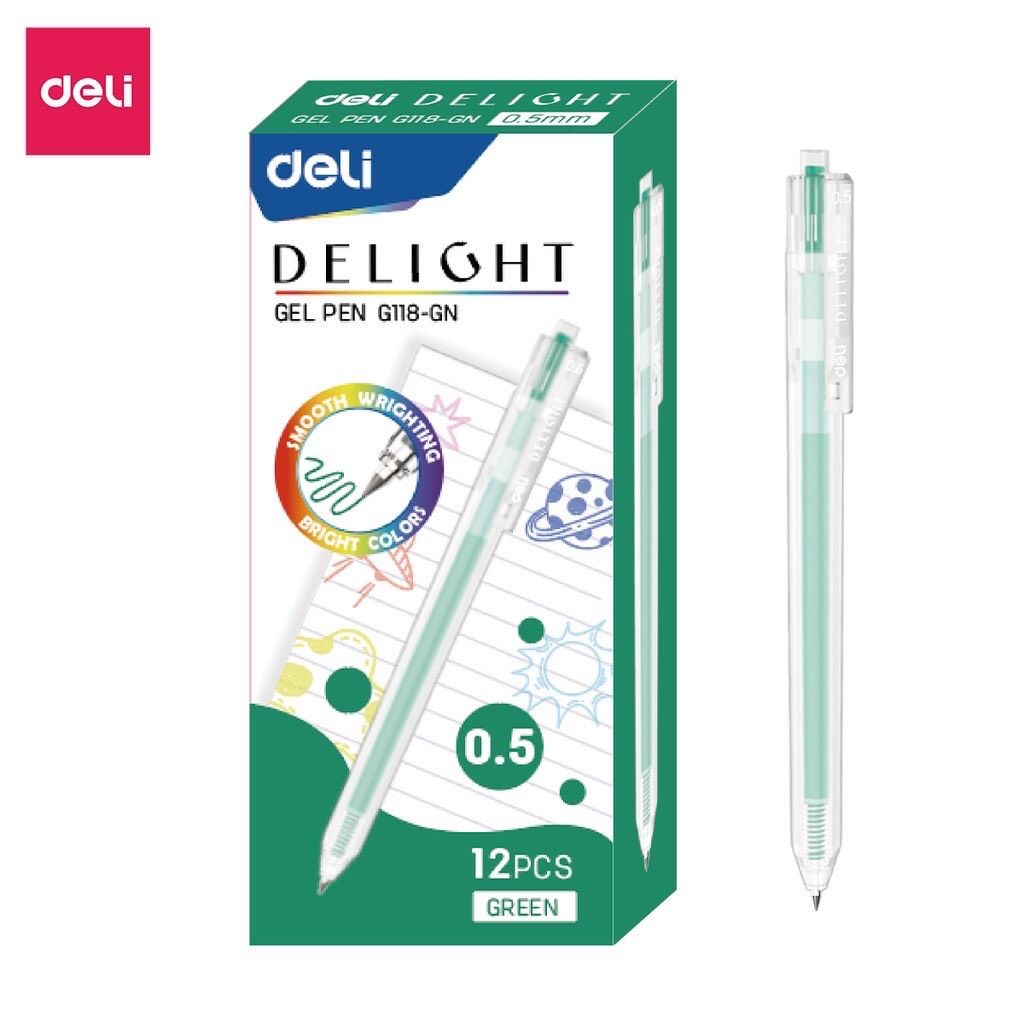  Viết gel Deli G118-GN 