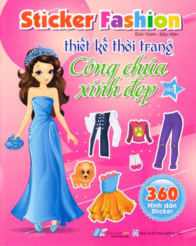  Sticker fashion - Thiết kế thời trang công chúa xinh đẹp 1 