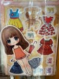  STICKER NAM CHÂM BÚP BÊ THAY ĐỒ DC-04 