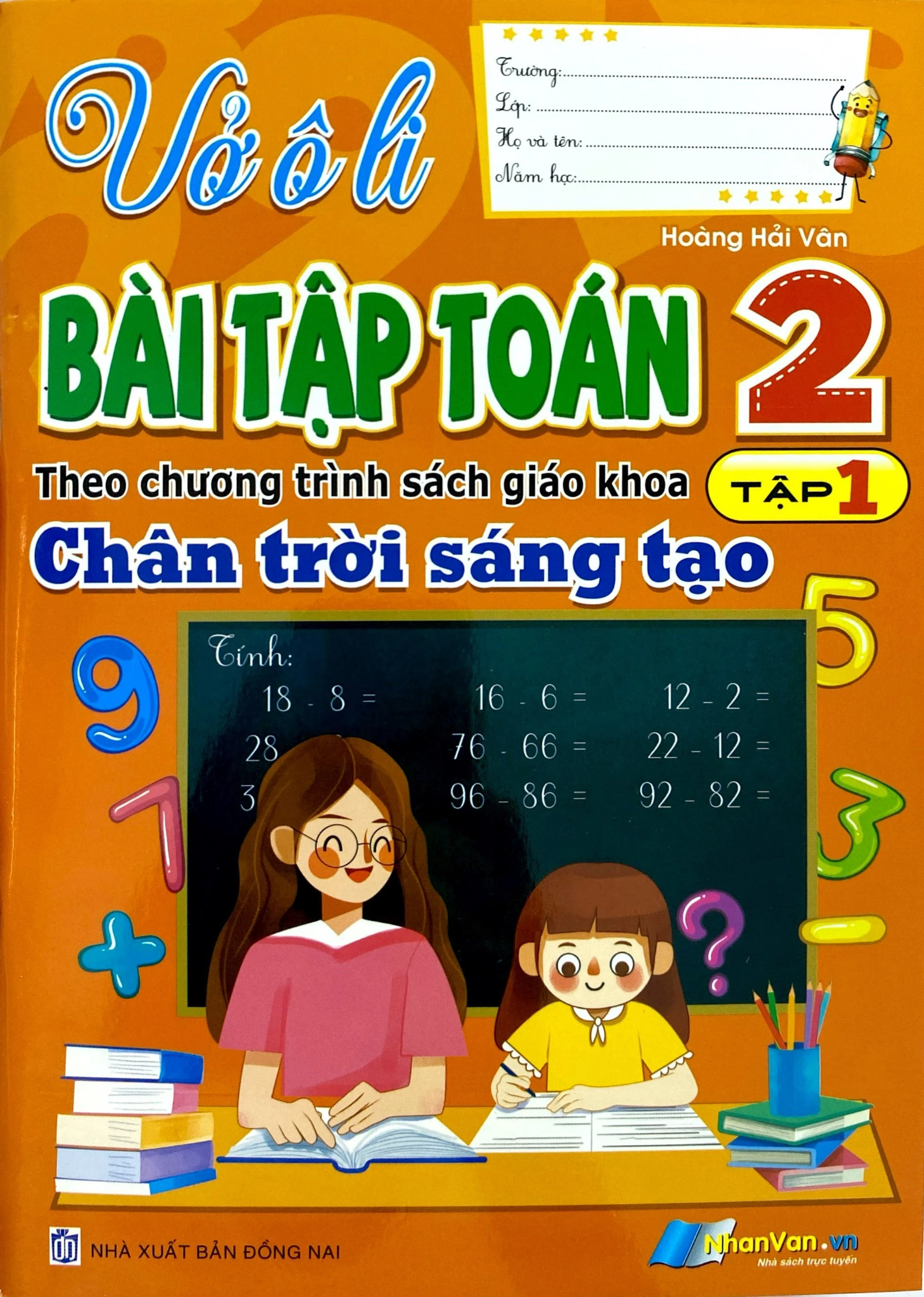  Vở Ô Li Bài Tập Toán 2 - Tập 1 (Chân Trời Sáng Tạo) 