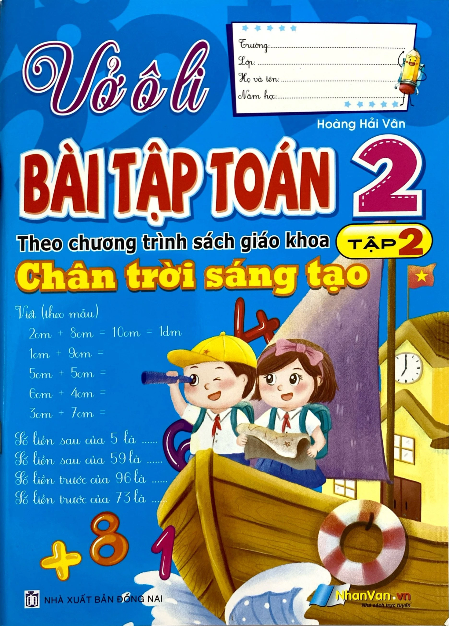  Vở Ô Li Bài Tập Toán 2 - Tập 2 (Chân Trời Sáng Tạo) 