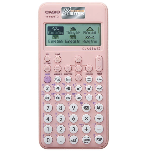  Máy tính Casio FX880BTG (hồng) 
