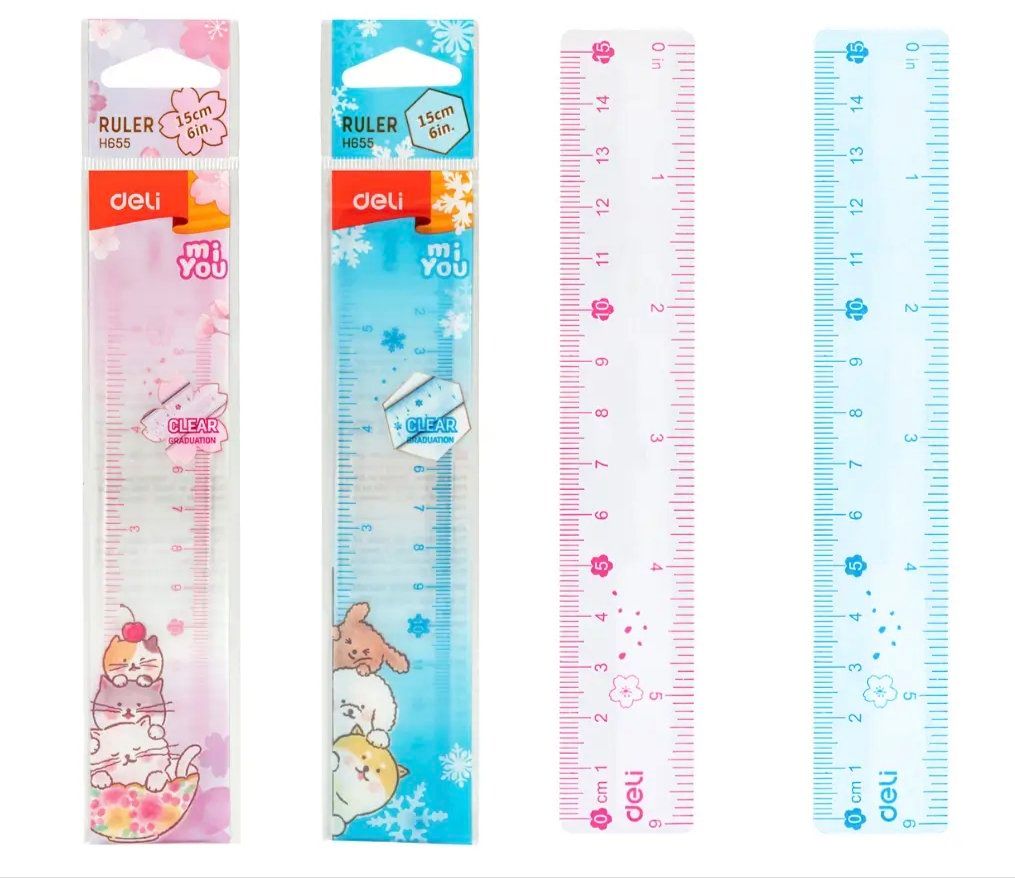  Thước 15cm Deli H655 