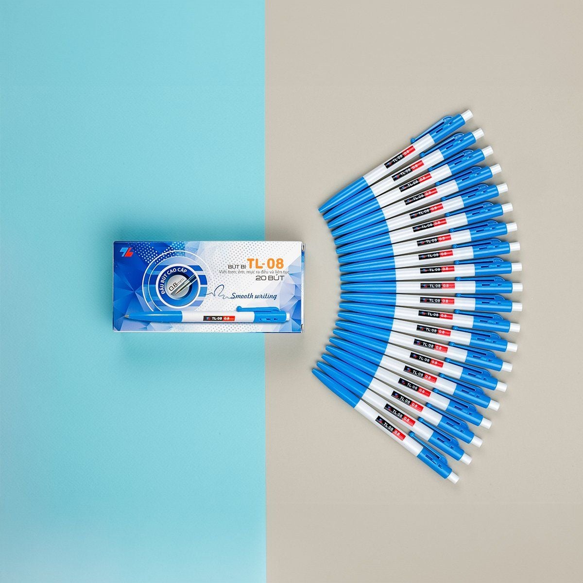  Viết bi TL08 xanh 