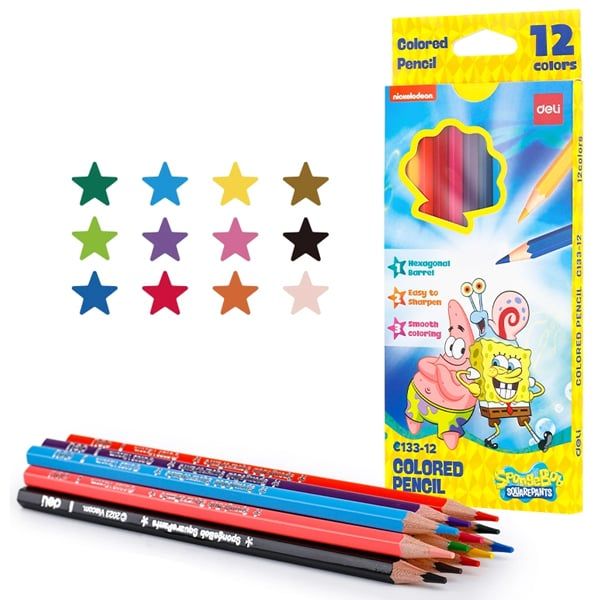  Viết chì màu Bọt biển 12m Deli C133-12 