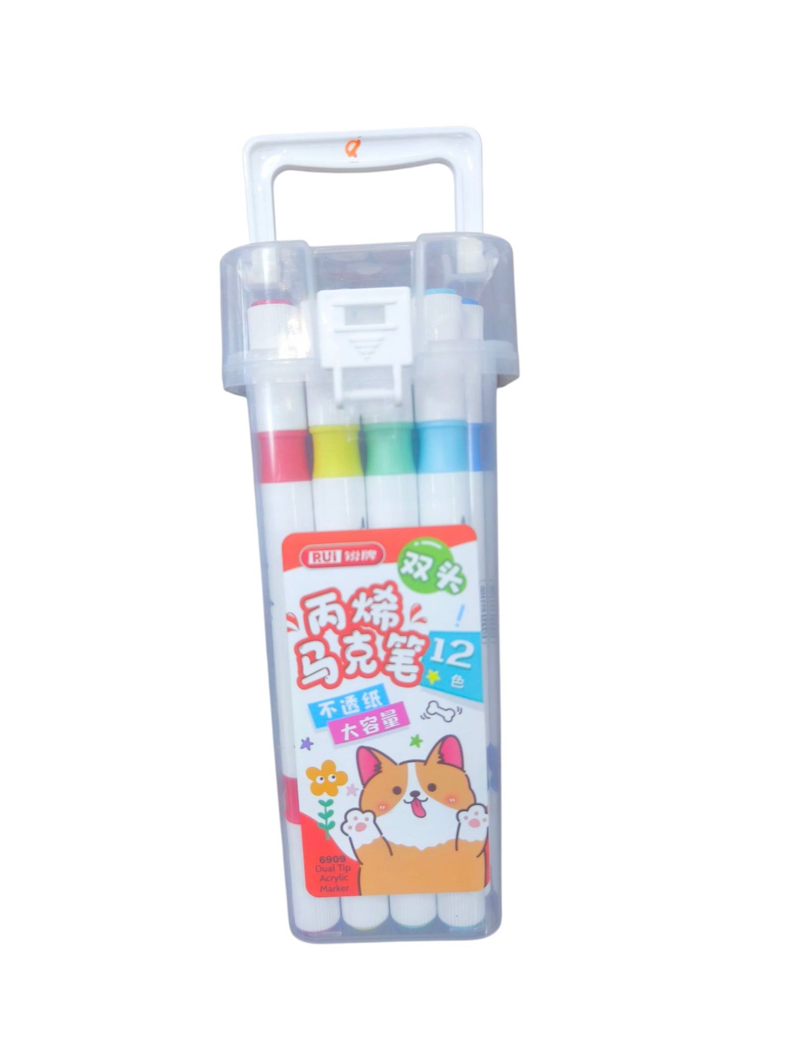  Viết lông 2 đầu 12m Acrylic RUI 6909-12 