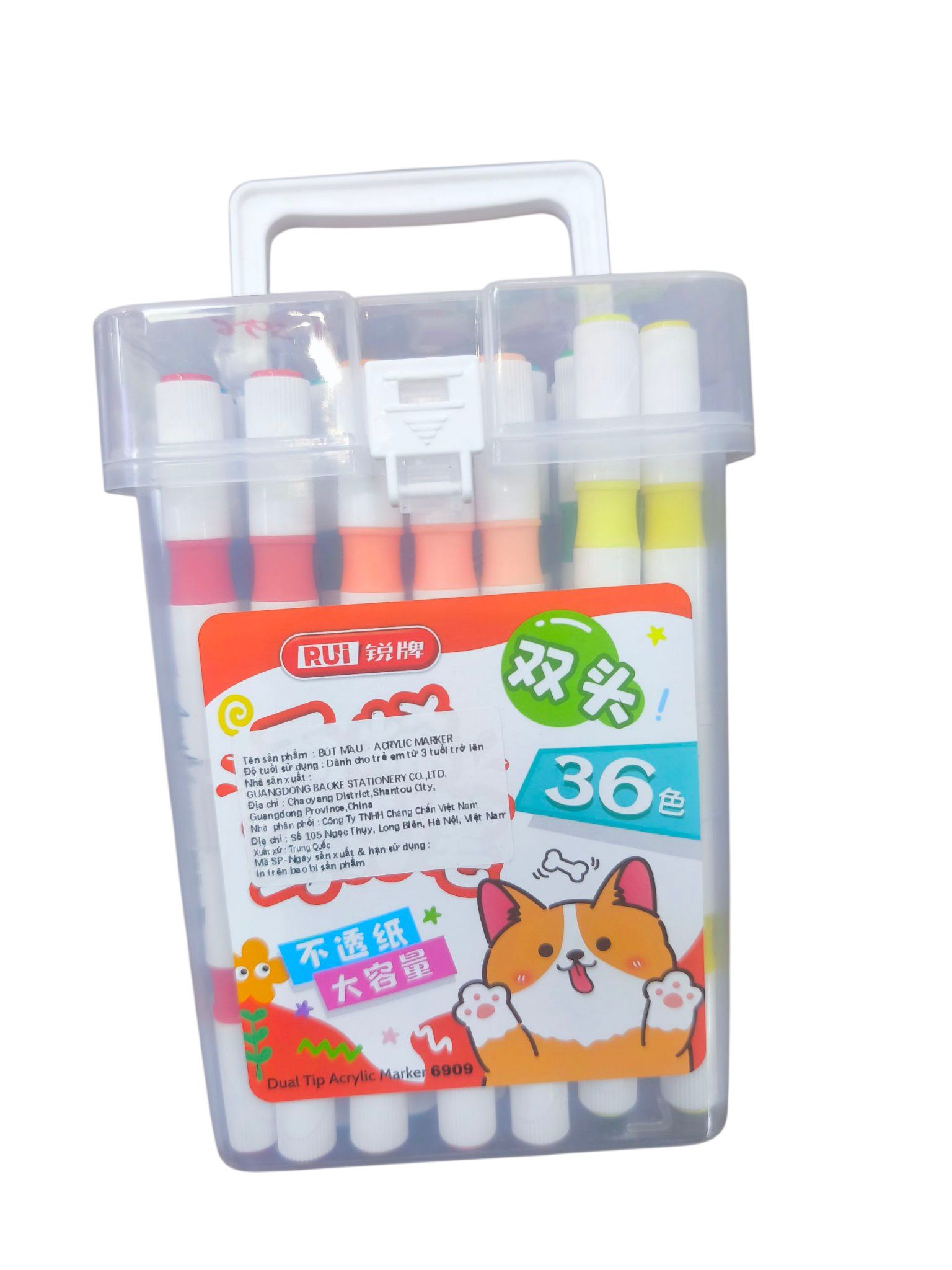  Viết lông 2 đầu 36m Acrylic RUI 6909-36 