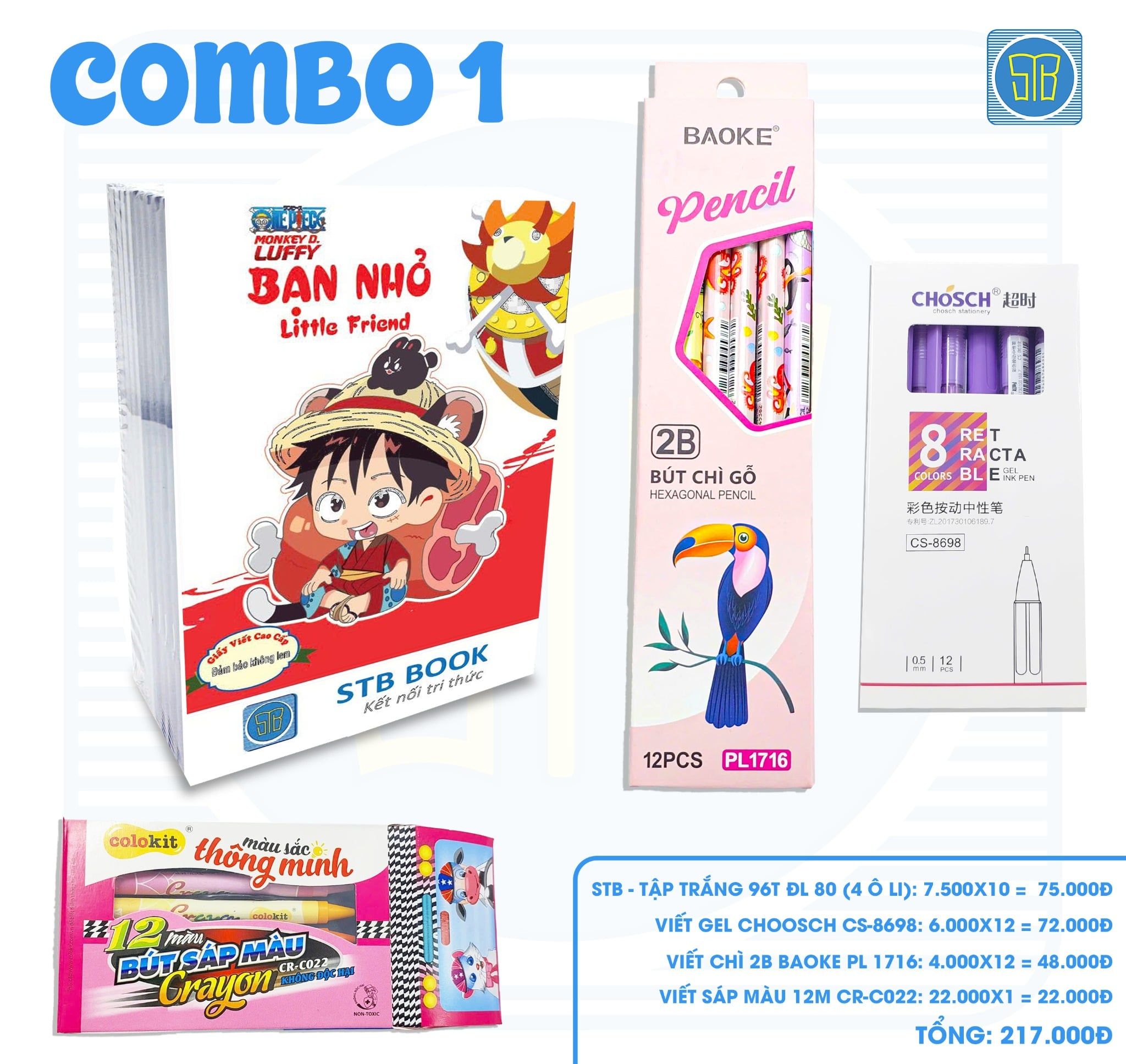  Combo Vững Bước Tới Trường 