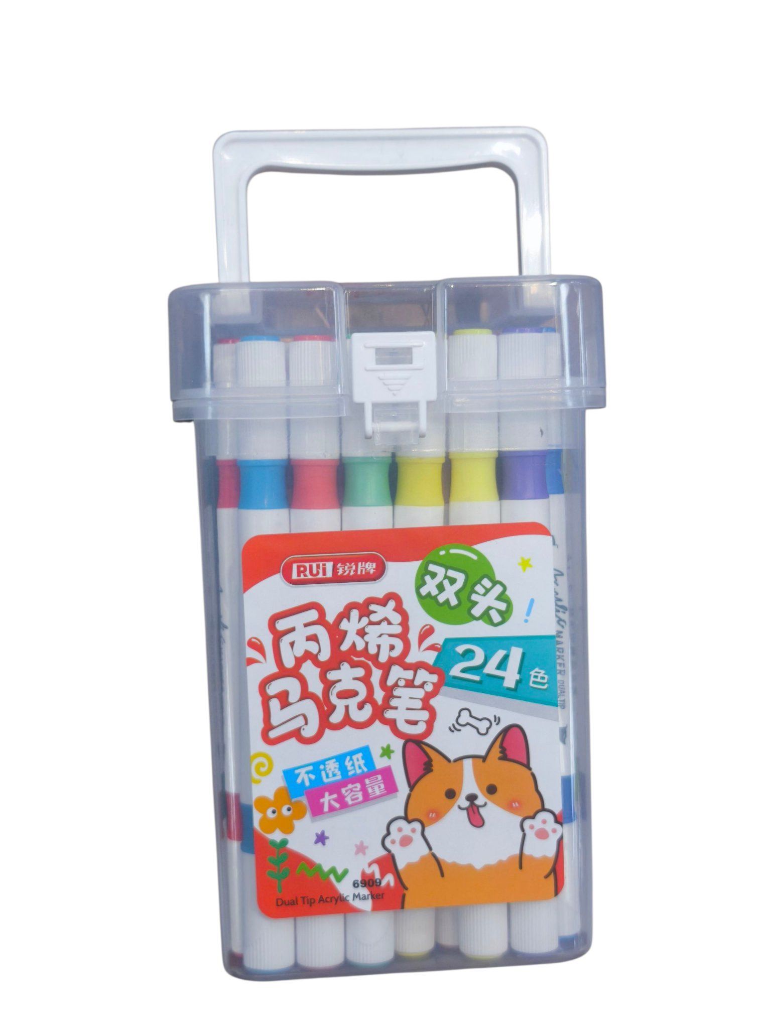  Viết lông 2 đầu 24m Acrylic RUI 6909-24 