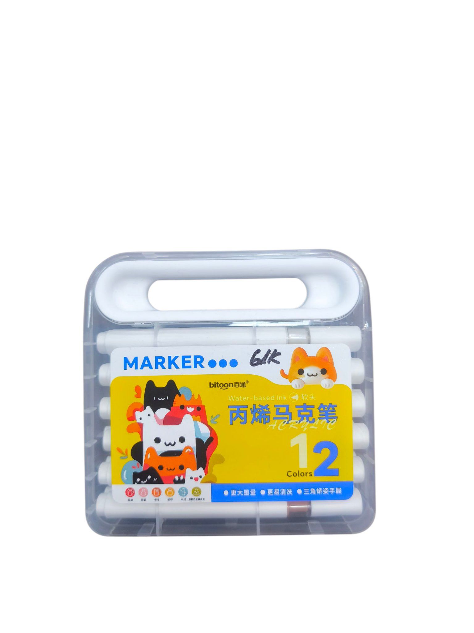  Viết lông màu Acrylic Bitoon 12m BT-9525-12 