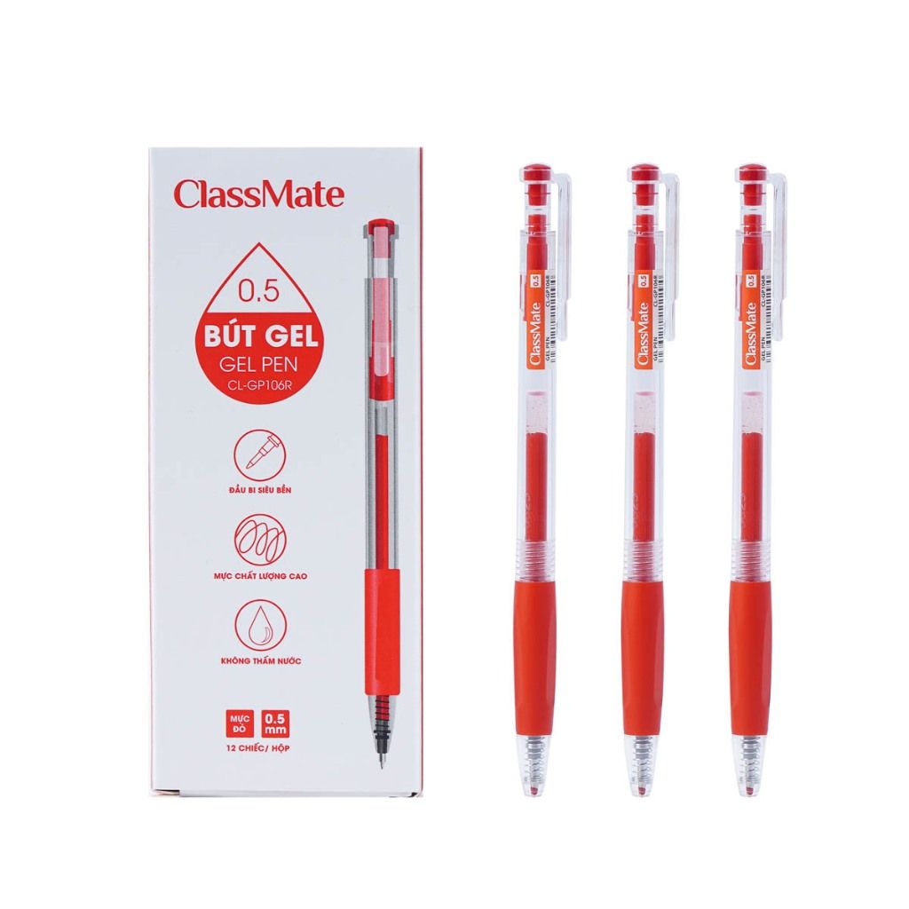  Viết gel ClassMate CL-GP106R đỏ 