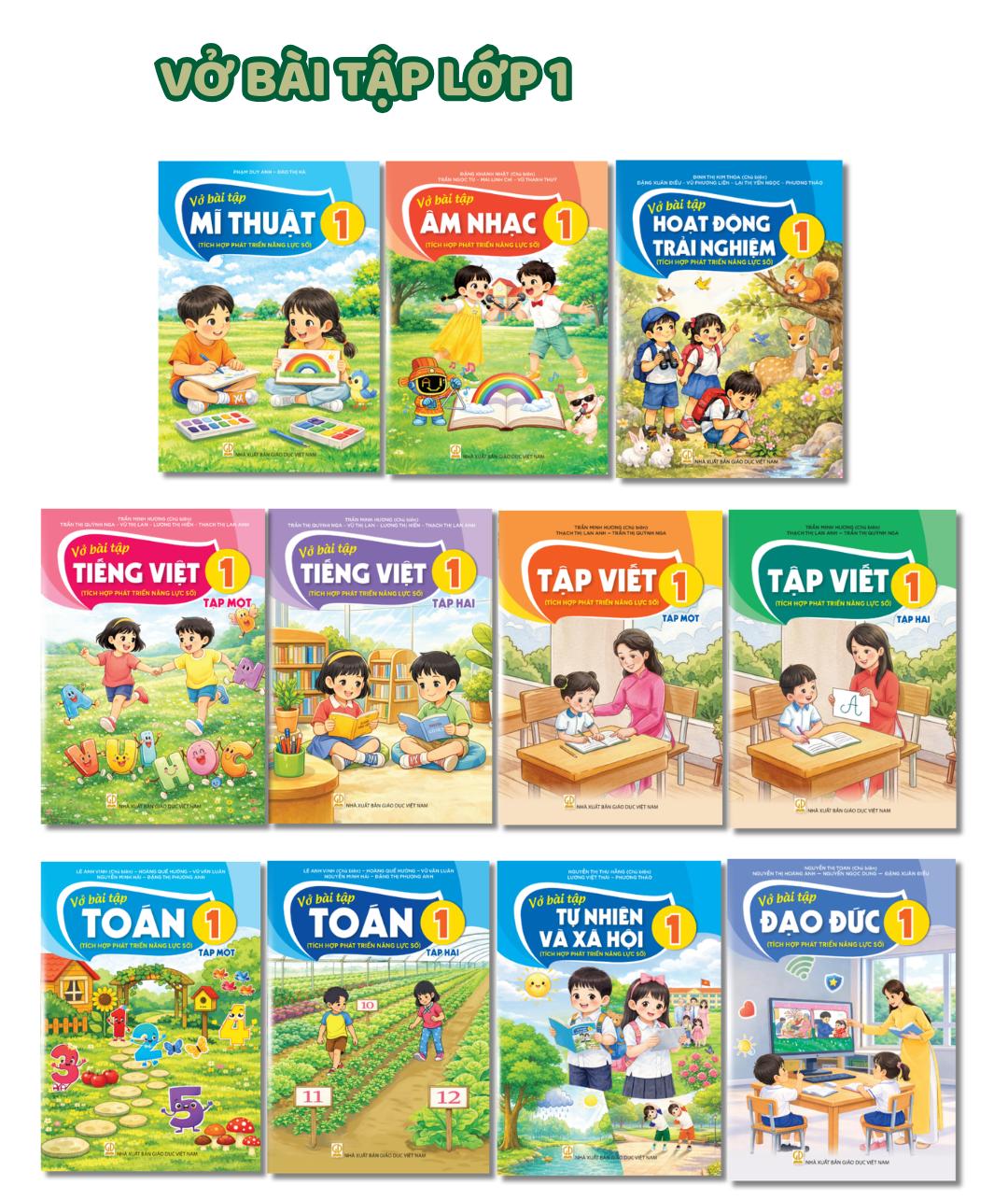  Bộ Sách Bài Tập Lớp 1 ( Kết Nối Tri Thức) -(11 cuốn/bộ) 