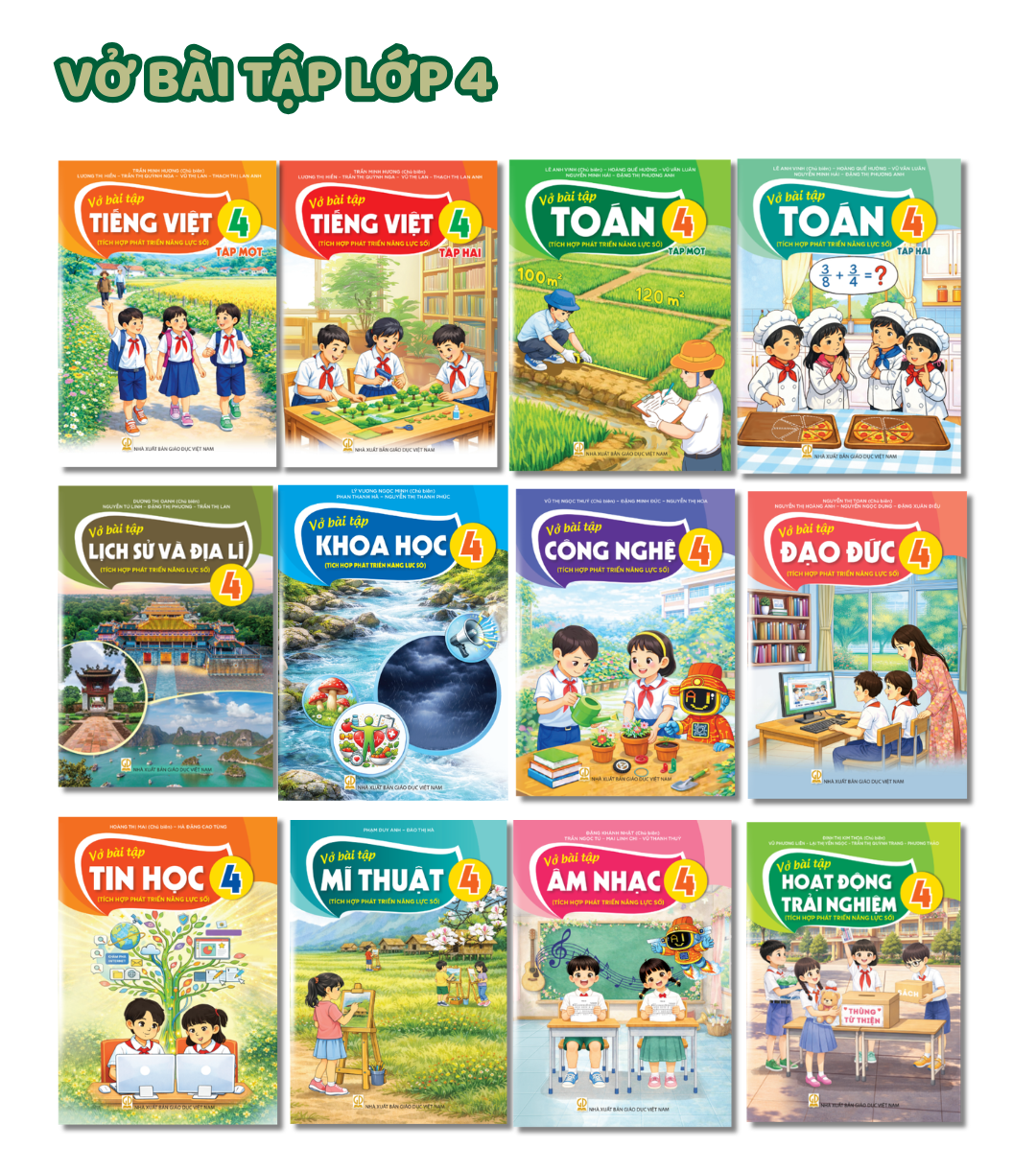  Bộ Sách Bài Tập Lớp 4 ( Kết Nối Tri Thức) - (12 cuốn/bộ) 