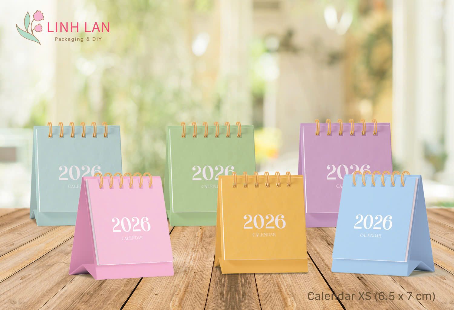  Lịch bàn 2026 size - XS 