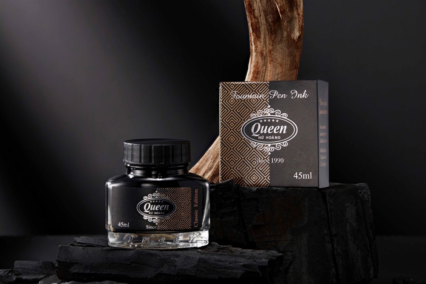  Mực Queen 45ml (đen) 