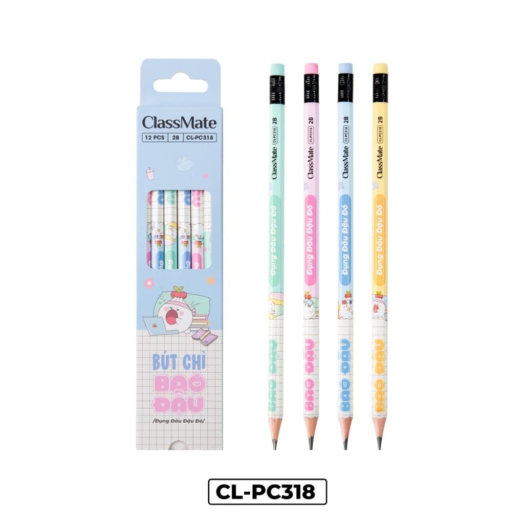  Bút chì gỗ 2B Bao đậu CL-PC318 