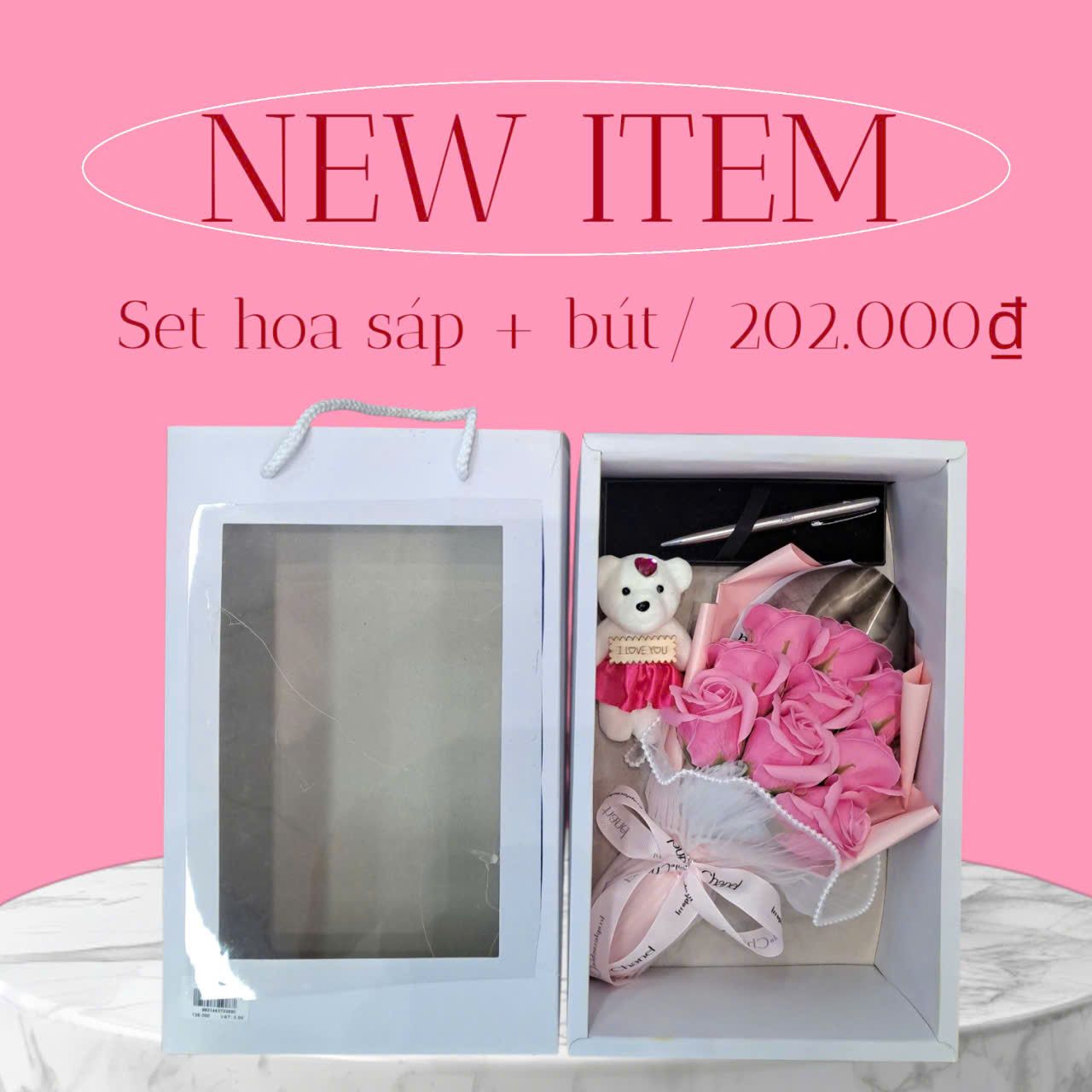  Set Hoa Sáp + Bút 