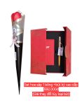  Set quà tặng hoa sáp 1 bông + bút ký cao cấp 
