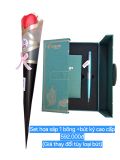  Set quà tặng hoa sáp 1 bông + bút ký cao cấp 