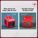  Máy bấm số niệm phật điện tử đeo tay – Thao tác dễ dàng, sạc nhanh, đếm 6 kênh riêng biệt 