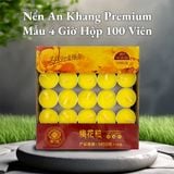  Nến Bơ Thực Vật Không Khói 100 Viên, Nến Xin Xin Hong An Toàn [Kim Cương Hỷ Lạc] 1 - 2 - 4 Giờ 