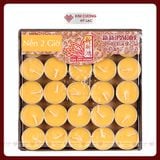  Nến Bơ Thực Vật Không Khói 100 Viên, Nến Xin Xin Hong An Toàn [Kim Cương Hỷ Lạc] 1 - 2 - 4 Giờ 