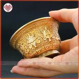  Chén Đồng Đồ Thờ Cúng Mật Tông [Kim Cương Hỷ Lạc] Đồng Cao Cấp 