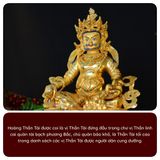  Tượng Hoàng Thần Tài Dzambala Mật Tông [Kim Cương Hỷ Lạc] Nepal 33Cm 