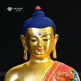  Tượng Thích Ca Mật Tông [Kim Cương Hỷ Lạc] Đồng Vẽ Màu 